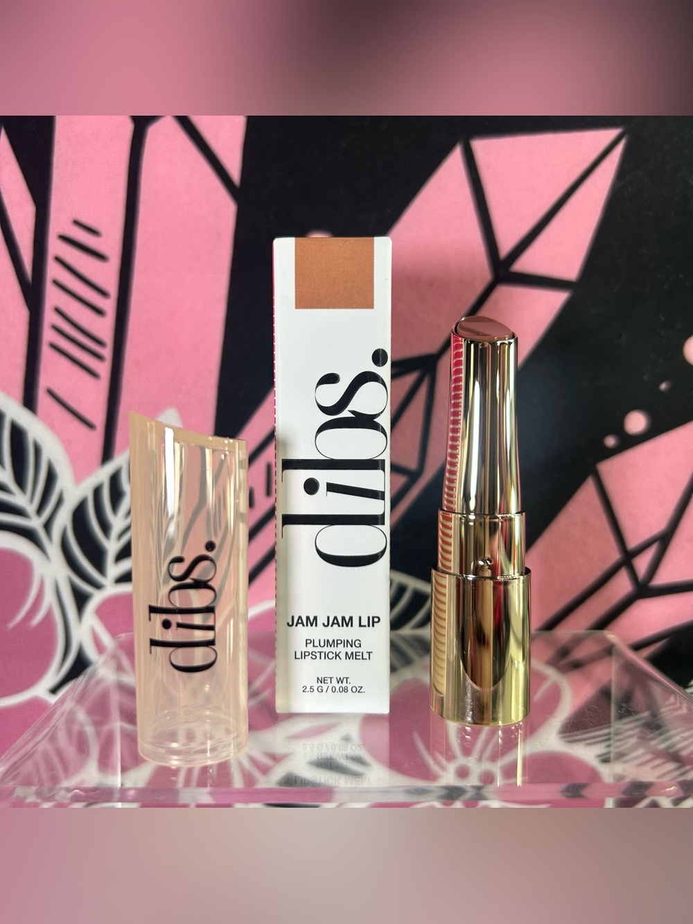 dibs "Fig Fantasy" Jam Jam Lip Plumping Lipstick Melt